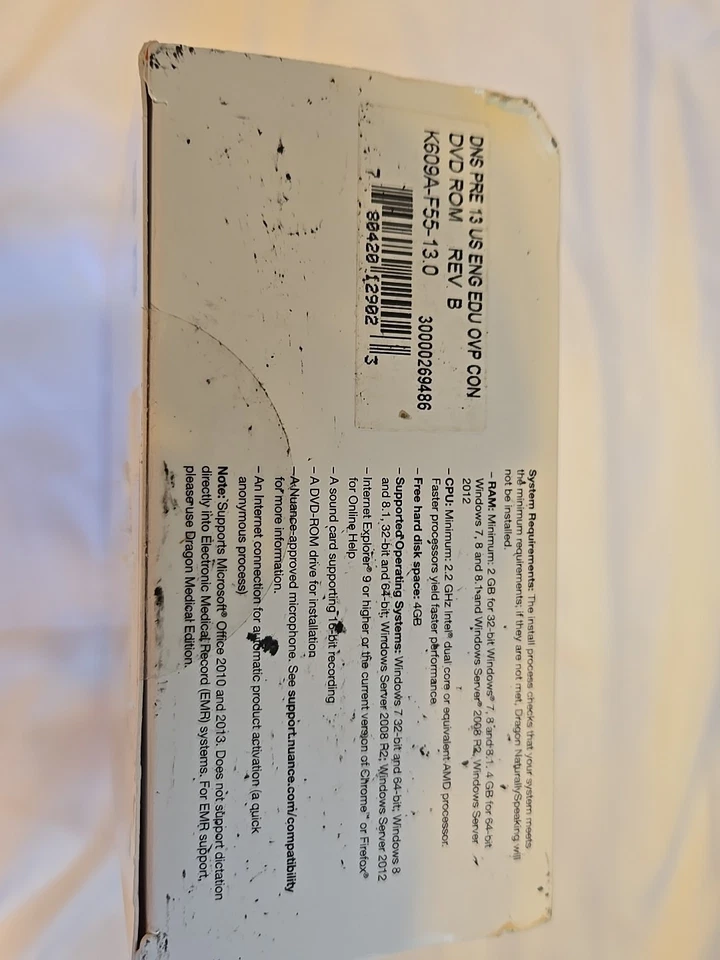 Nuance Dragon Naturally Speaking Premium v 13 Student/Teacher K609A-F55-13.0 NEW - Image 4 of 4