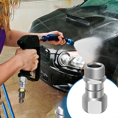 #ad Rotary Joint Hose Connector Stainless Steel for High Pressure M22 14MM 15MM $14.93