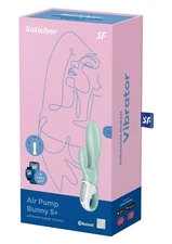 Satisfyer Air Pump Bunny 5+ Rabbit Vibrator - Mint