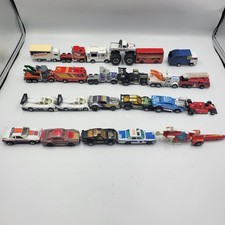 LOT OF 24 VINTAGE MATCHBOX DIECAST TOY VEHICLE CAR RACECAR TRUCK FEDEX PORSCHE