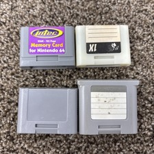 N64 Memory Card Lot Of 4