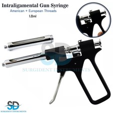 Dental Anesthetic Syringe Intraligamental Gun 1.8ML Injection AMR  EUR Threads
