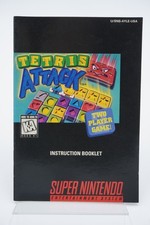 Tetris Attack Super Nintendo SNES, USA   Instruction Booklet / Manual only