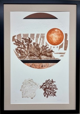 Walmsley  ''Jungle Son'' Signed Abstract Art Mid Century FRAMED NEW