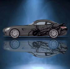 Spider Car Decal Custom Sport Car Show Decal Both Sides Universal Fit