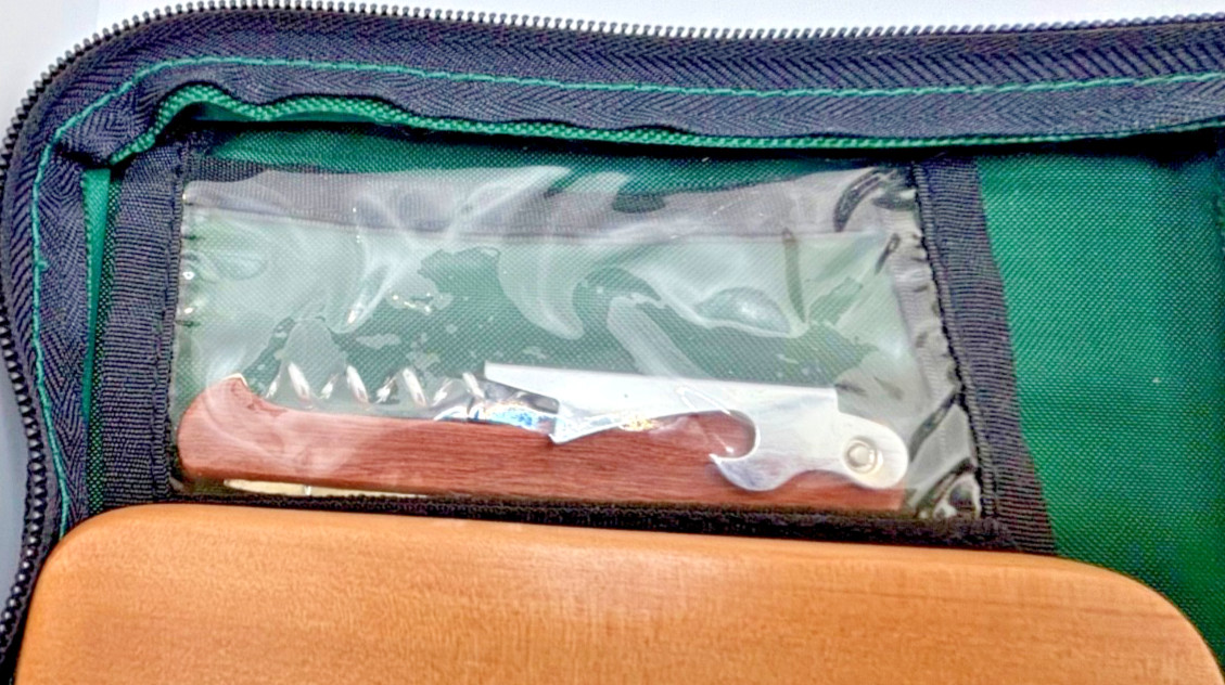 Picnic Time CLASSICO DELUXE Travel Set Tote For 2 Wine & Cheese Lovers