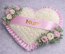 Custom Funeral Ribbon for Mum Memorial Tribute Wreath Sympathy Flowers Custom