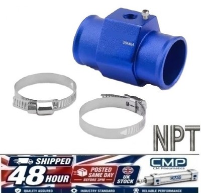 1/8 NPT auf 38 mm Aluminium Wassertemperaturanzeige Sensor Adapter 1/8 NPT