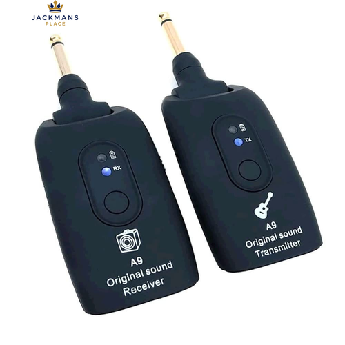 Alnicov Wireless Guitar System - 2.4GHz Transmitter and Receiver for black