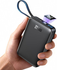 Portable Charger 50000Mah, 22.5W Fast Charge Power Bank Built-In 2 Cable