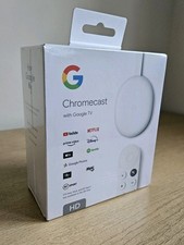 Image of Google Chromecast 4th Gen HD Streaming Device Snow White - NEW & SEALED 