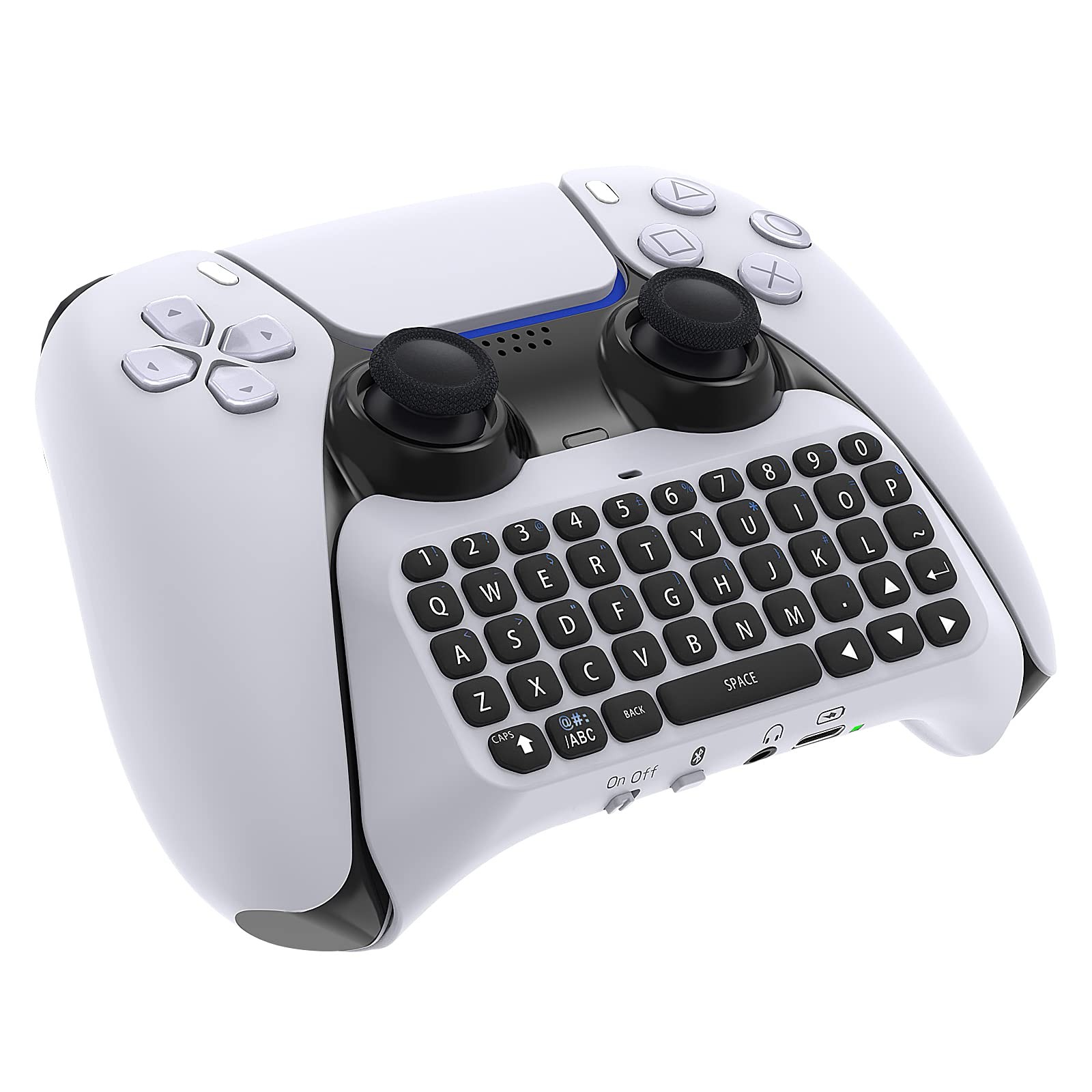 Wireless Keyboard for PS5/PS5 Pro Controller, Bluetooth 3.0 Mini Chatpad Mess...