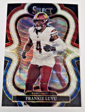 2025 Panini Select Tri-Color Prizm Frankie Luvu /199 Commanders Suite Level #388