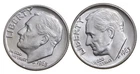 Choice Unc 1963 P+D Roosevelt Dime Gem BU Collection Lot Set *0210