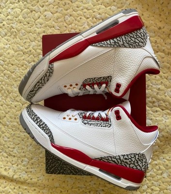 Air Jordan 3 Retro ''Cardinal Red'' Men's Basketball Shoes