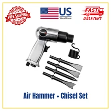 Pneumatic Air Hammer with Chisel Set – Heavy Duty Impact Tool Kit