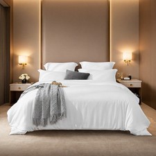 Oversized Solid Duvet Cover Set   3  Piece Soft Microfiber Bedding, Minimalist Ho