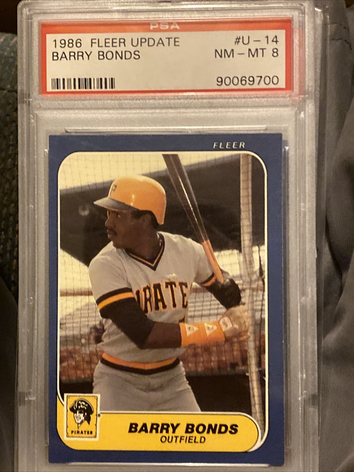 Barry Bonds Psa 8 1986 Fleer Update # U-14 Rookie XRC  Near Mint