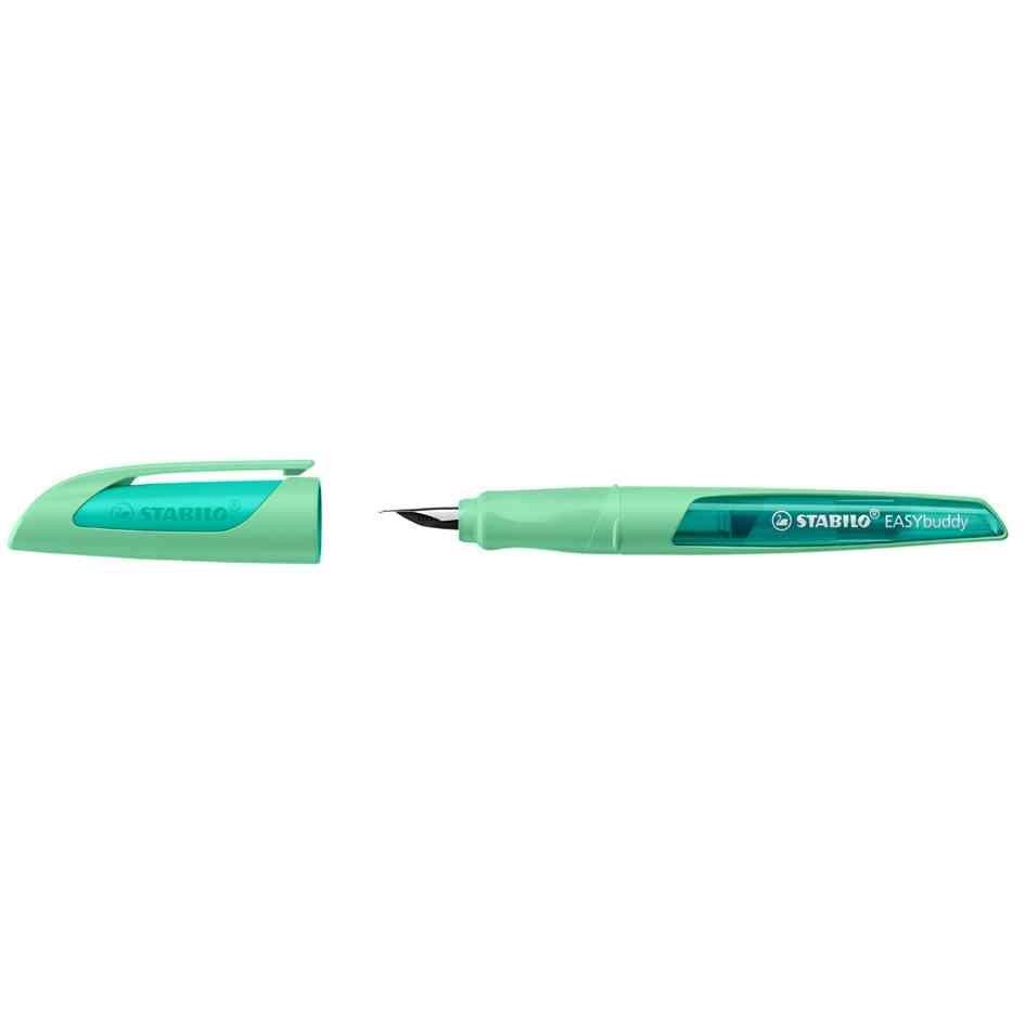 STABILO EASYbuddy M Stylo plume ergonomique pour droitiers coloris vert menthe