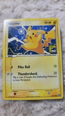 Pikachu 60/106 San Diego Comic Con Promo EX Emerald Pokemon Card