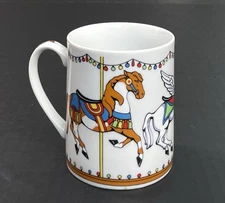 Vintage Takahashi San Francisco Horse Carousel Merry Go Round Mug