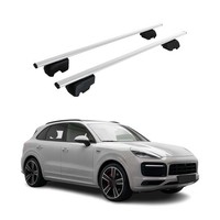 DachträGer GrundtäGer FüR Porsche Cayenne 2019-2026 75Kg Metall Silber 2 Tlg