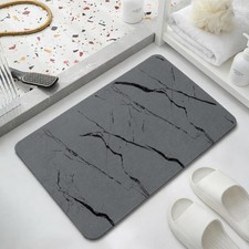 Stone Bath Mat Diatomite Bath Mat Quick Dry, Diatomaceous Earth Shower Mat, S...