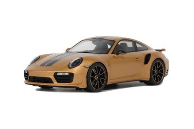 Porsche 911 991.2 Turbo S Exclusiv Series 2018  GT Spirit GT444  1:18 gold