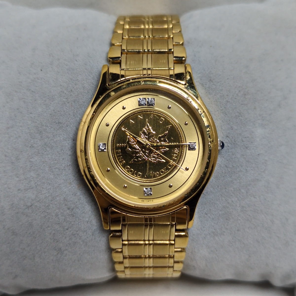 Elgin Maple Leaf 24k Solid Gold Coin Watch (SK-147-C) [READ] GC | eBay
