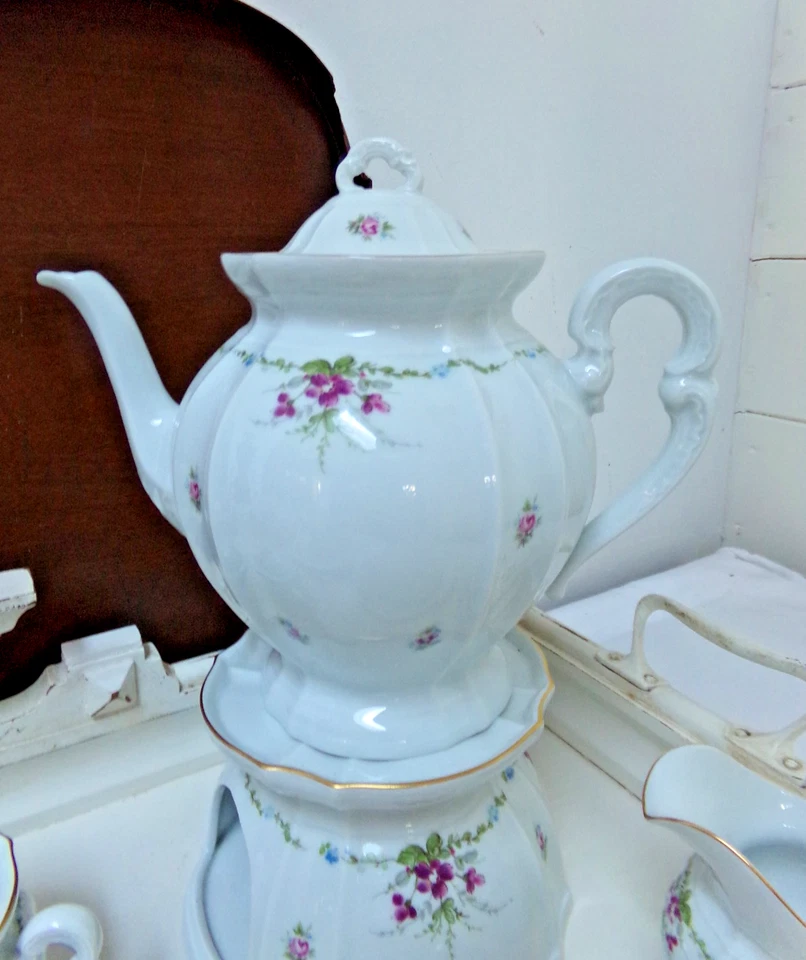 Kaffee- Teeservice Fürstenberg - Anna Carina - Tina / mit Kuchenplatte Stövchen - Bild 4 von 4