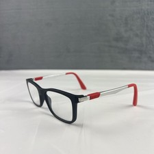 Ray-Ban RB 1549 3652 Kids Youth Eyeglasses FRAMES ONLY Black Red 48-16-125 3