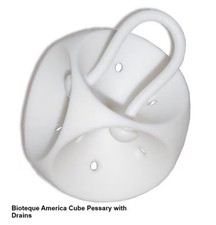 Cube Pessary with Drains Bioteque America - Pessary Cube All Sizes