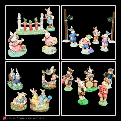 LARGE Lot of 19 VINTAGE Midwest of Cannon Falls COTTONTAIL LANE Figurines  READ 
