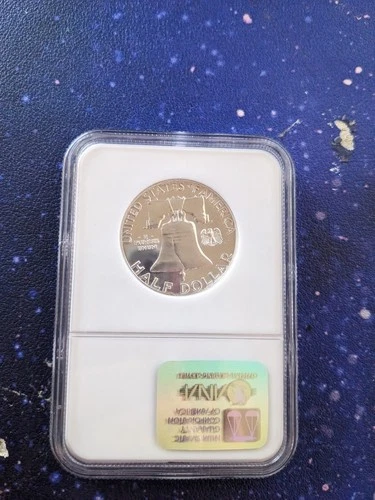 1961 50c Franklin Silver Proof graded Half Dollar PF67 mint, silver