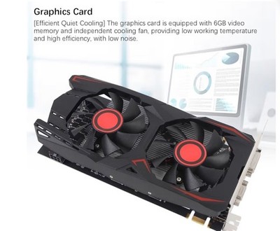 6GB GDDR5 Graphics Card, Video Card GPU for Gaming 192BIT Core Width 783MHz Core