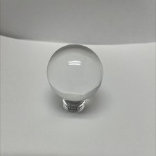 1 1/8" Clear Round Ball Acrylic Knob