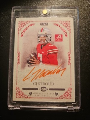 2022 Onyx CJ Stroud Red Auto 1/300 OSU