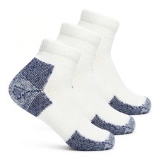 Thorlos L24615 Unisex Running Mini-Crew Quarter 3-Pair Socks Size L