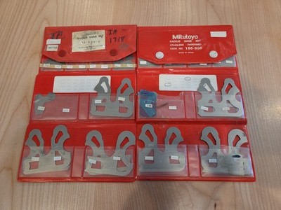 Lot Of  Radius Gage Sets SPI Mitutoyo.  Missing Pieces