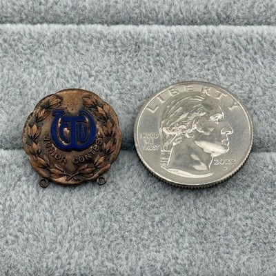 Vintage Women's Christian Temperance Union Junior Contest Pin Pinback #60025