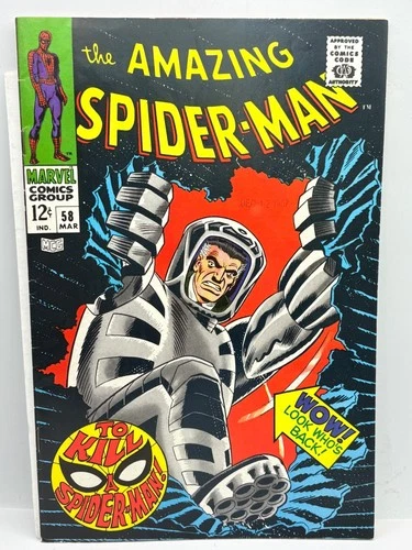 Marvel Comic The Amazing Spider-Man #58 Mar 1968 To Kill a Spider-Man VG/FN