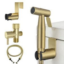 Brushed Gold Handheld Bidet Sprayer Set For Toilet
