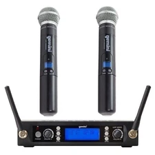 Gemini Pro DJ Audio Gemini Pro DJ Audio Pair 2 Wireless Live PA Karaoke Micropho
