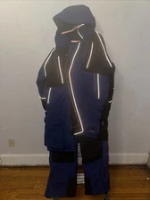 CABELA’S GORE-TEX BLUE GUIDEWEAR  COAT & FISHING BIBS SIZE LARGE/TALL