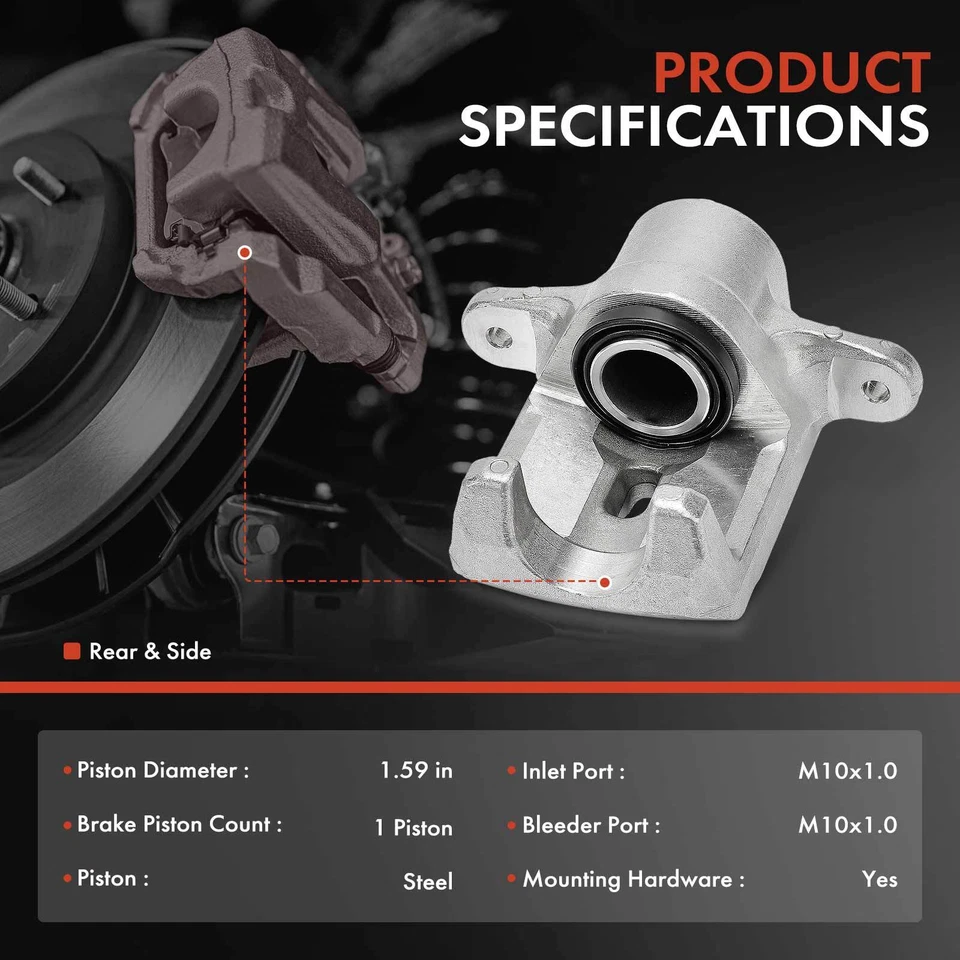 Pinza de freno trasera derecha y derecha 2 piezas para Scion FR-S Subaru BRZ 2013-2020 Toyota 86 Foto 2 de 4