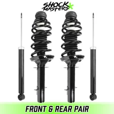 Front Struts w/ coil springs Rear Shocks for 1999-2006 Volkswagen Golf