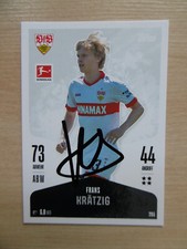 Frans Krätzig autograph signed TC Topps Bundesliga "VFB Stuttgart 24/25"