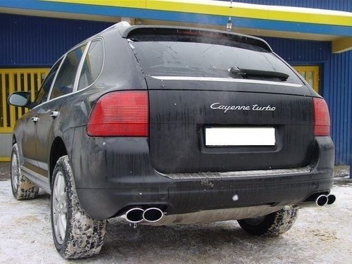 NEUF TOP MUFFLER TIPS PORSCHE CAYENNE 06-10 - NX2-55.1 - SILENCER TAIL PIPE Ø220 - Imagen 4 de 4