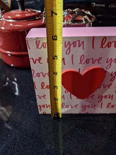 Dayna Lee Creations "I Love You" Sign 6" x 6" - Picture 3 of 5