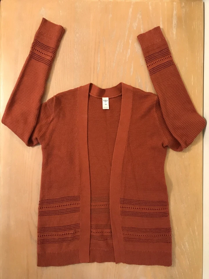 Lote de 2 suéteres antiguos azul marino y Oshkosh para niñas talla 14 Foto 4 de 4